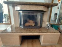 Kamin im Wohnzimmer