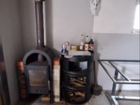 Kaminofen in Werkstatt