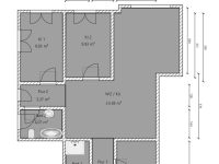 Grundriss der 4-Raumwohnung
